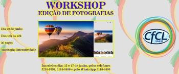 Workshop Edição de Fotografias